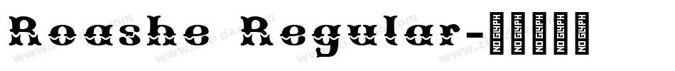 Roashe Regular字体转换